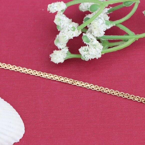 "Minimalist Rose Gold Bracelet with Polished Chain Design, XPBL1118 - Picture 11 of 12